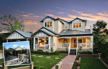 box hill 8 sturdee street before & after